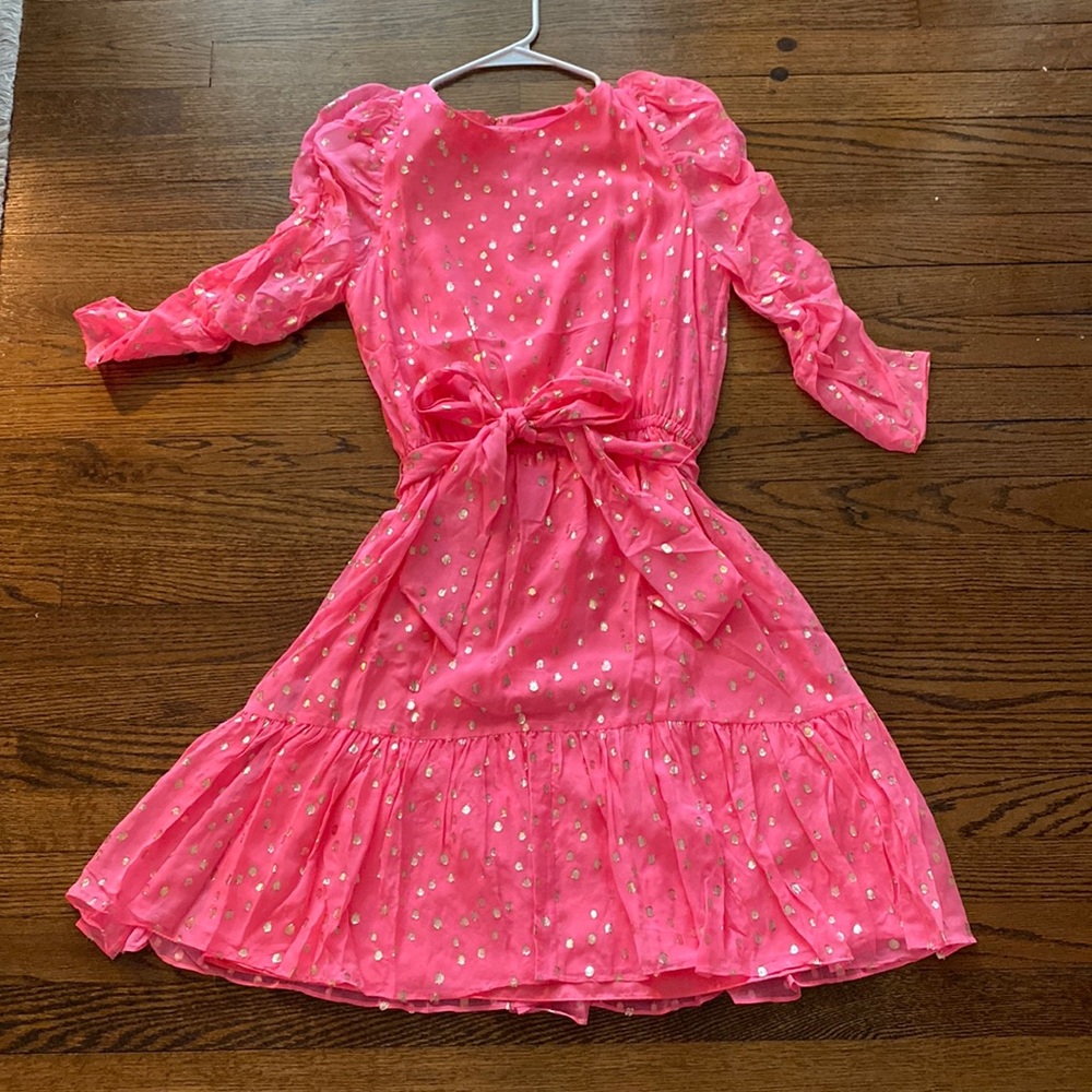 Lilly Pulitzer Chianna Pink Silk Dress sz 8 NWT
